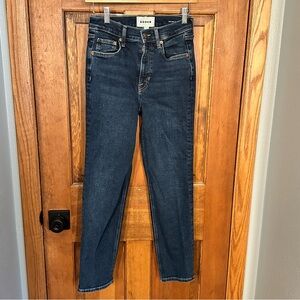 Boden Mid Rise Slim Jeans Womens W27 Mid Wash Preppy Denim Comfy Office